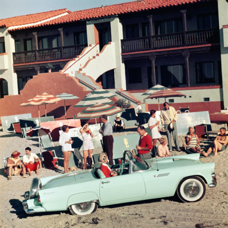 La Jolla-strand en tennisclub