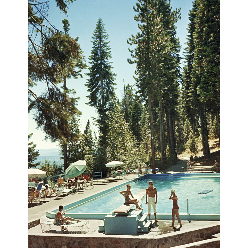 Zwembad bij Lake Tahoe (bijgesneden)